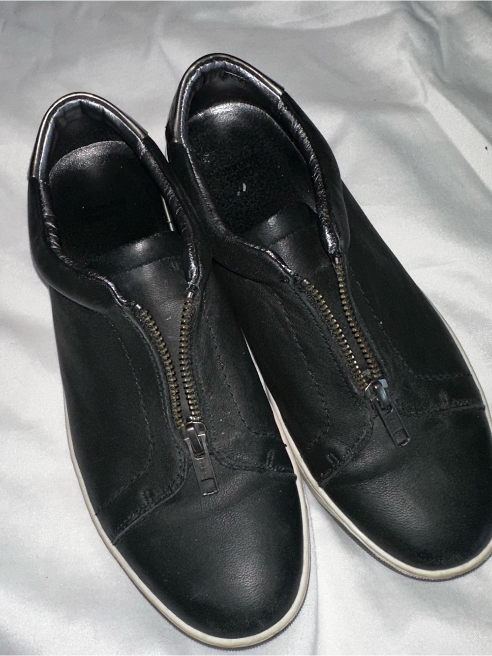 Black Zip Up Shoes